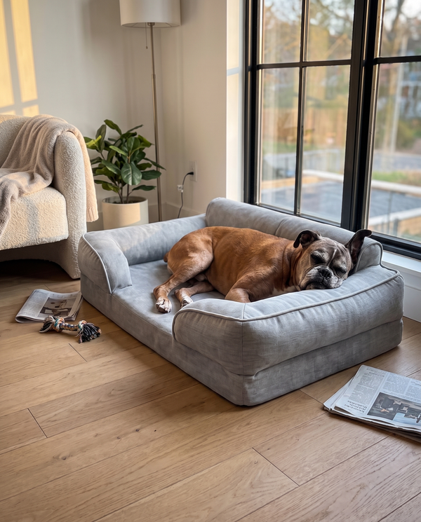 Customer dog on Apawrest bed