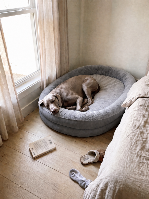 Customer dog on Apawrest bed